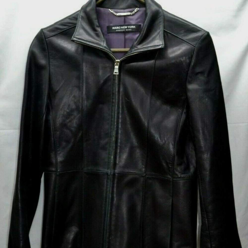 Marc New York leather jacket Black Size XS 74847